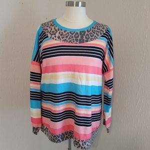 Southern Stitch Multi-Striped Long Sleeve Top